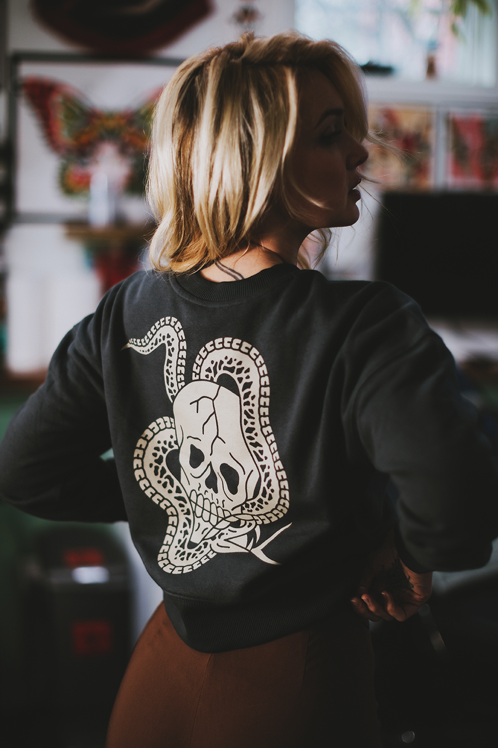 Snake - Cropped Crew